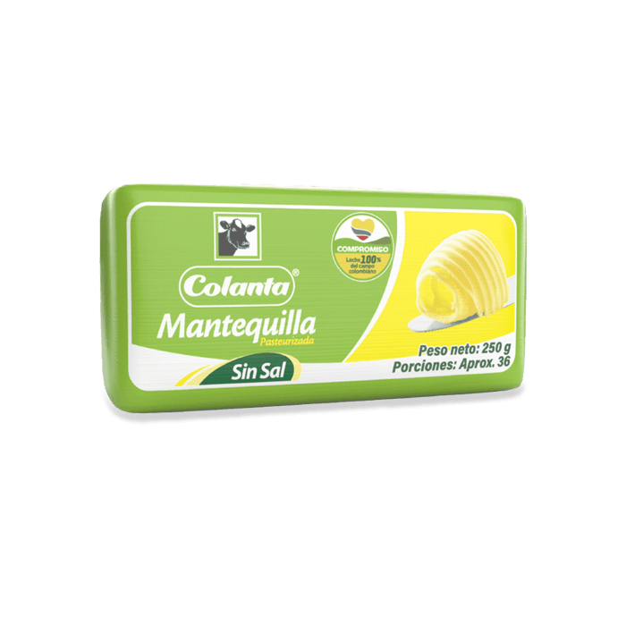 Mantequilla sin sal bloque 500gr - ALPINA