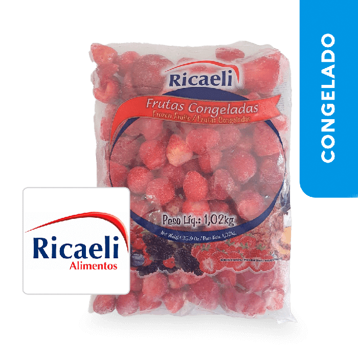 Fruta Congelada Morango 1.02Kg - Ricaeli