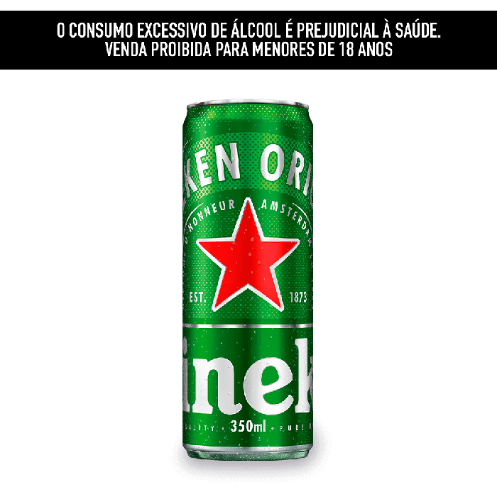 Cerveja Heineken Sleek 350ml
