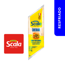 Requeijão Cremoso sabor Cheddar 1.5kg - Scala
