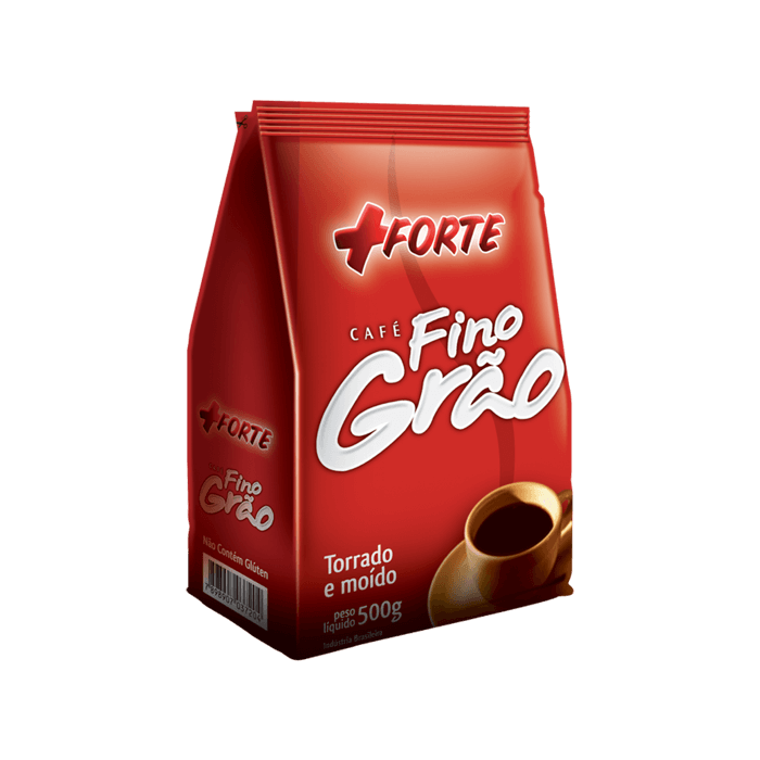 Café +Forte Pouch Fino Grão 500g