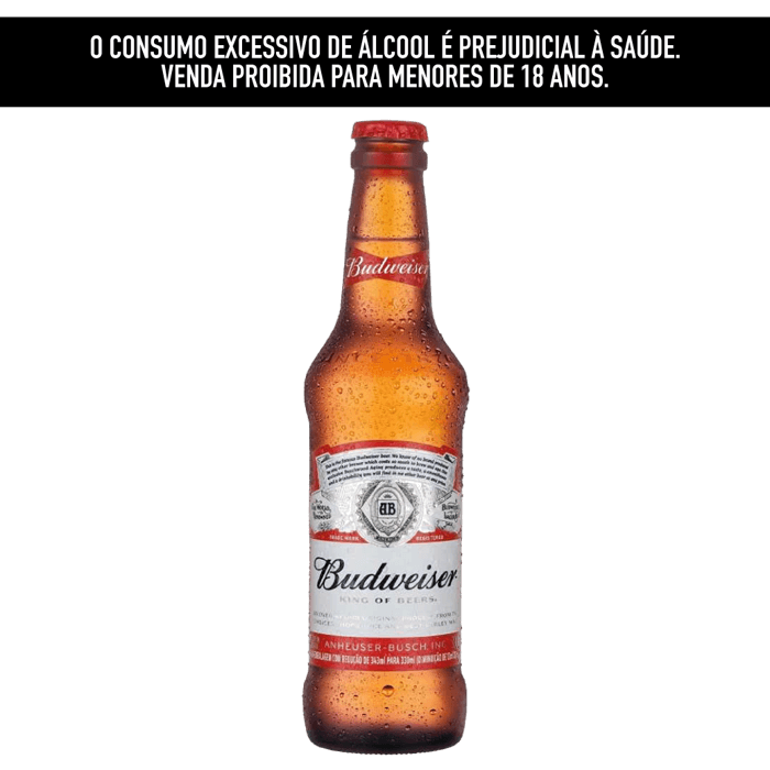 Cerveja Budweiser American Lager 330ml Long Neck