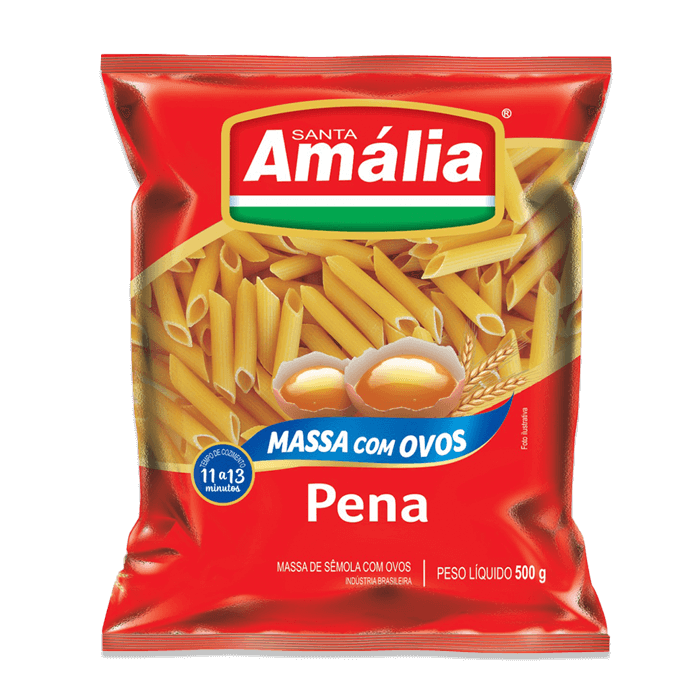 Macarrão Pena com Ovos Santa Amália 500g