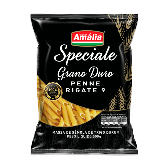 Macarrão Grano Duro Speciale Penne Rigate Santa Amália 500g
