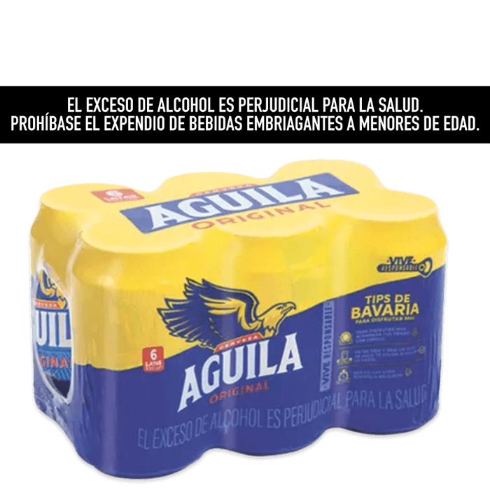 Cerveza Aguila Original Lata 6und x 330 ml