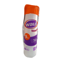 Vaso transparente 9 Oz WAU x 50 und