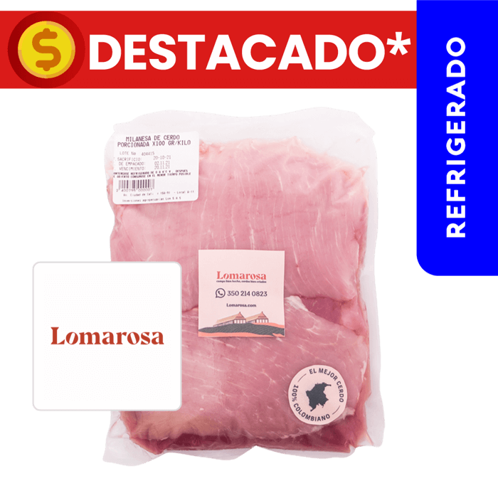 Milanesa de Cerdo 100g - Lomarosa