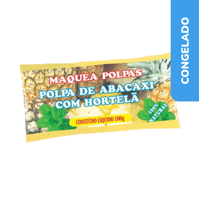 Polpa de Abacaxi com Hortelã 1Kg- Maquea Congelado