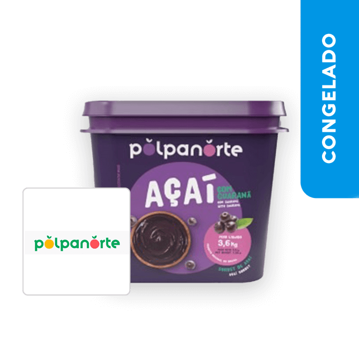 Açaí Tradicional 3.6Kg - Polpa Norte