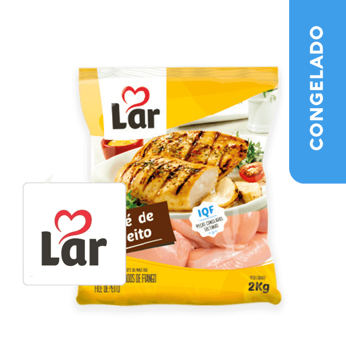 Filé de Peito de Frango GD IQF - Lar