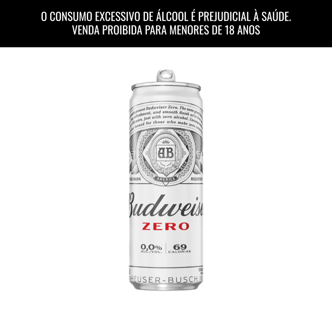 Cerveja Budweiser Zero Álcool Lata 350ml