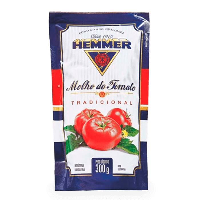 Molho de Tomate Tradicional Hemmer Sachê 300g