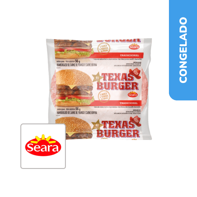 Hambúrguer Texas Burguer CX 2.016Kg - Seara