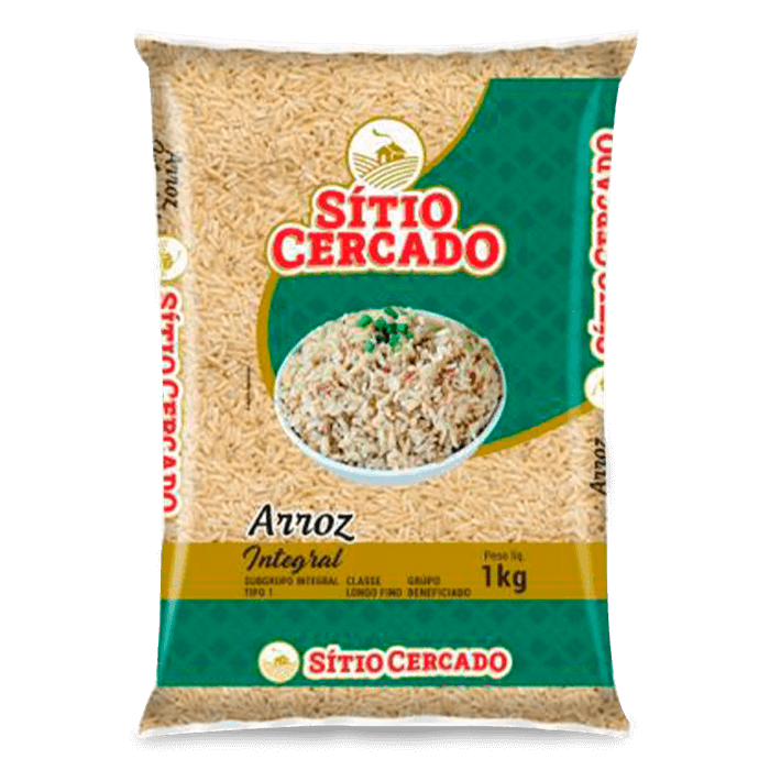 Arroz Integral Sítio Cercado 1kg