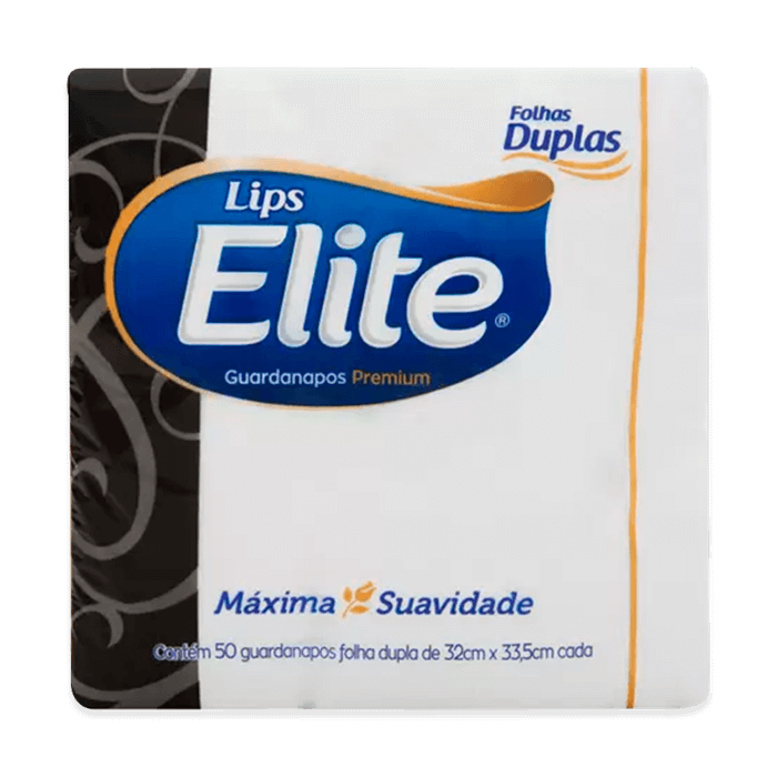 Guardanapo folha dupla Elite 50 unids 33 x 33.5cm