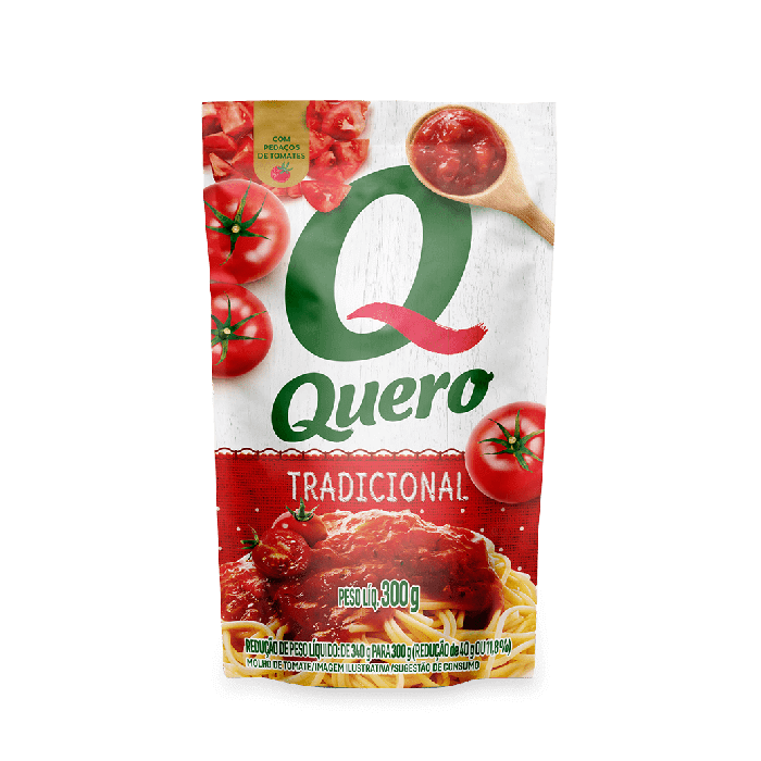 Molho de Tomate Tradicional Quero 300g