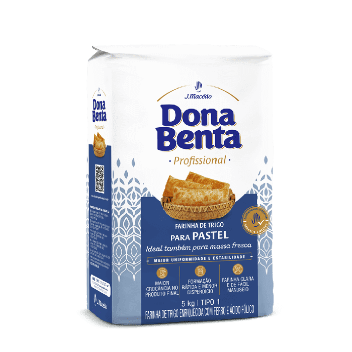 Farinha de Trigo para Pastel 5Kg - Dona Benta