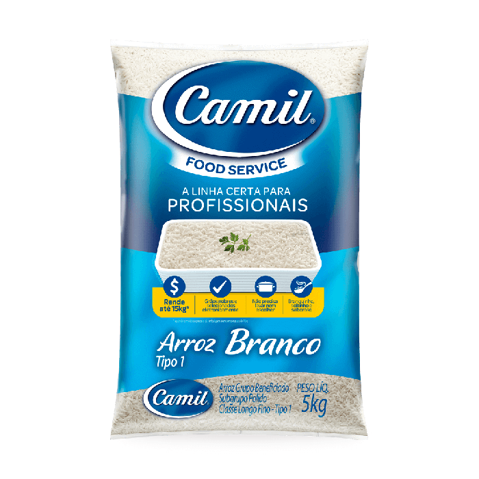 Arroz Branco Camil Food Service 5kg