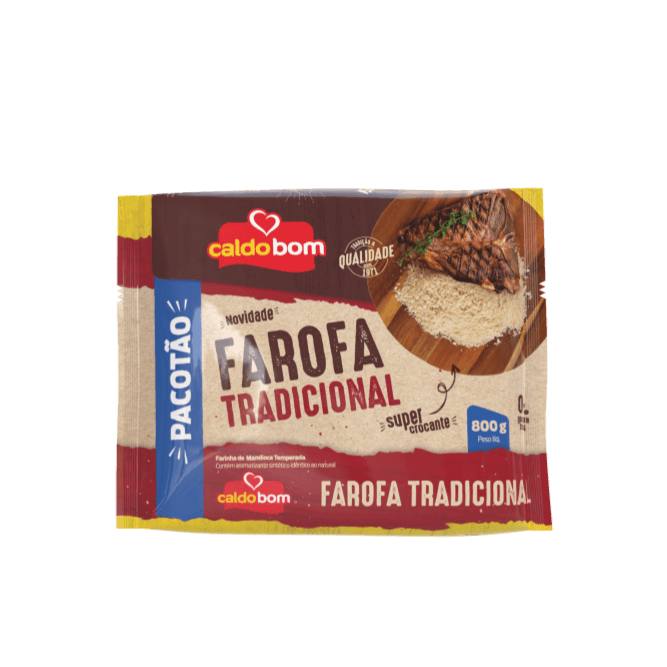 Farofa Tradicional 800g - Caldo Bom