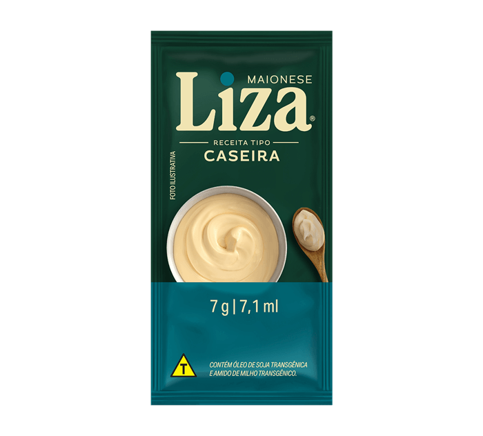 Maionese Caseira Sachê 144x7g - Liza