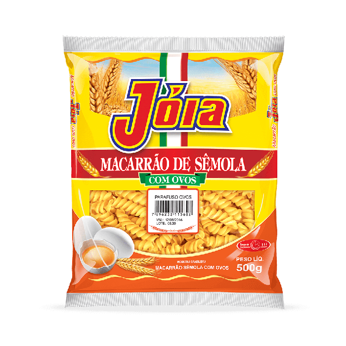 Macarrão com Ovos Parafuso 500g - Jóia