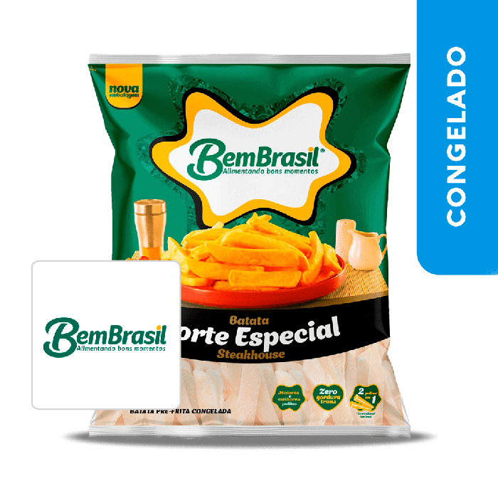 Batata Pré-frita Steakhouse 2.5kg - Bem Brasil