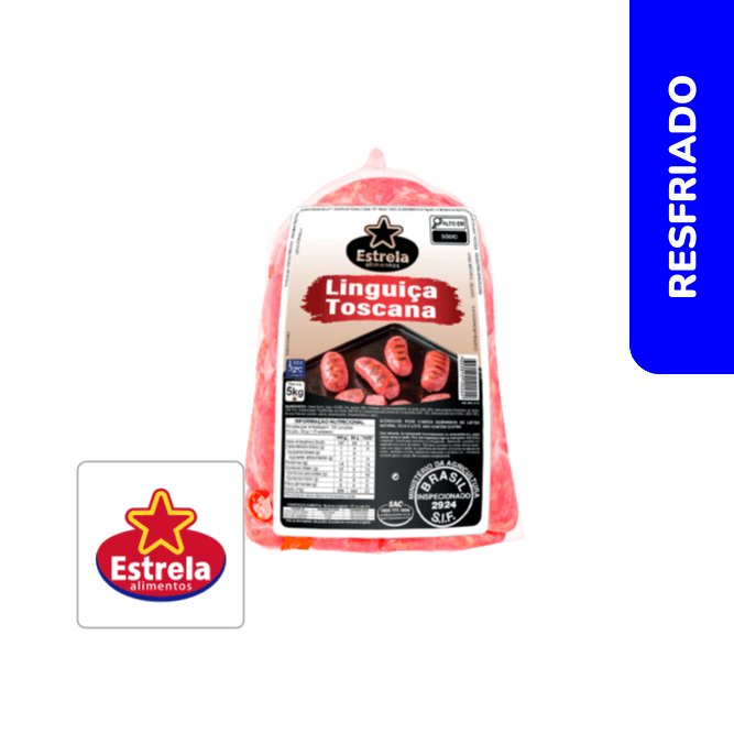 Linguiça Toscana 5Kg - Estrela