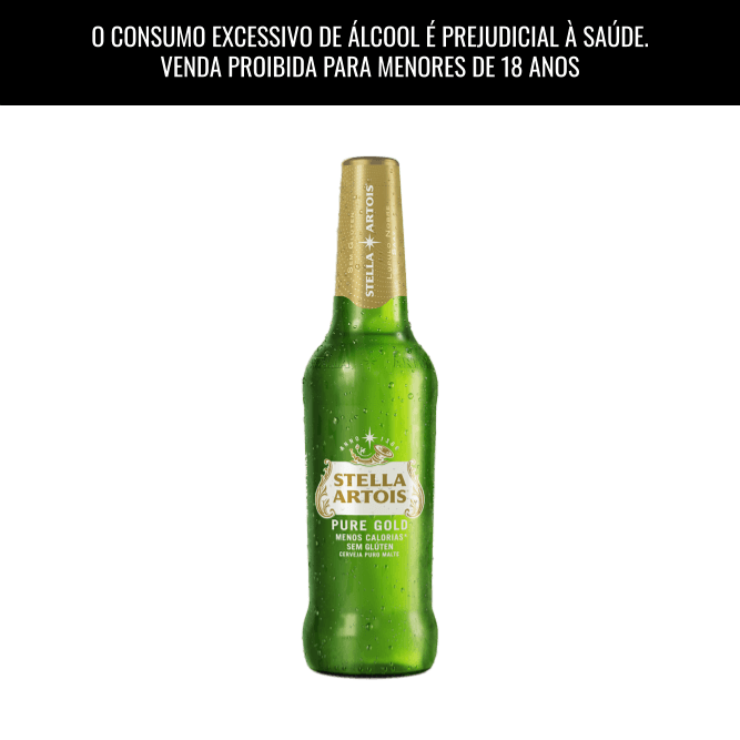 Cerveja Stella Pure Gold Long Neck 330ml