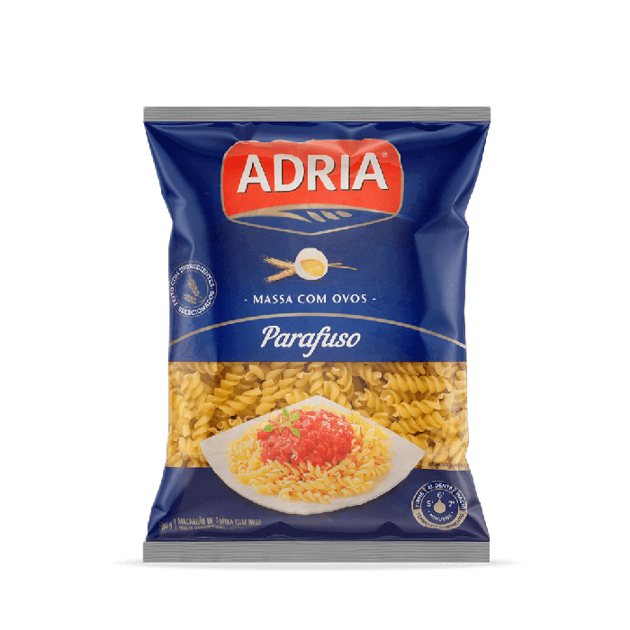 Macarrão com Ovos Parafuso 500g - Adria