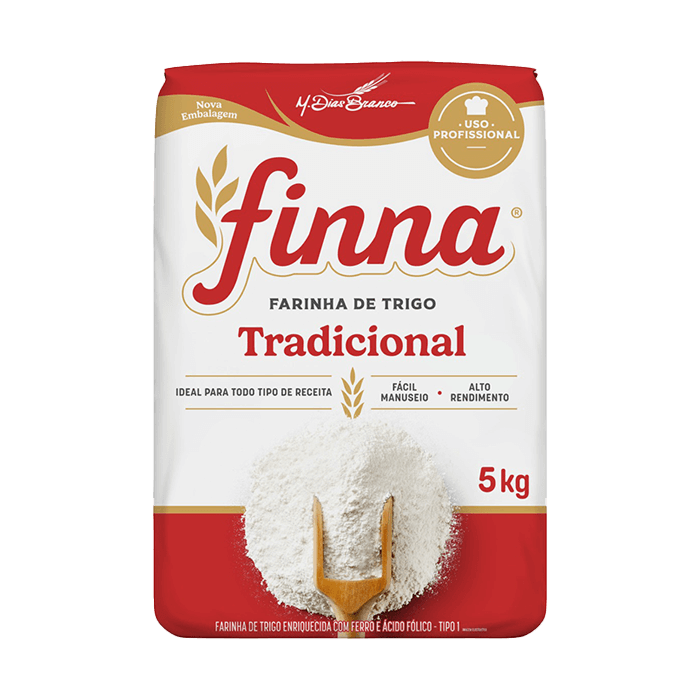 Farinha de Trigo Tipo 1 Tradicional 5kg - Finna