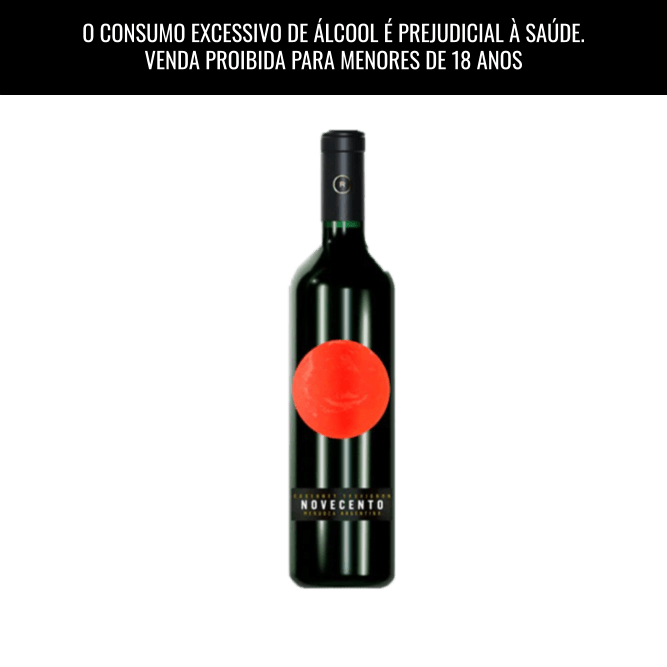 Vinho Tinto Argentino Novecento Cabernet Sauvignon 750ml