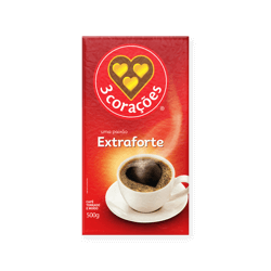 Café Extraforte Vácuo 3 Corações 500g