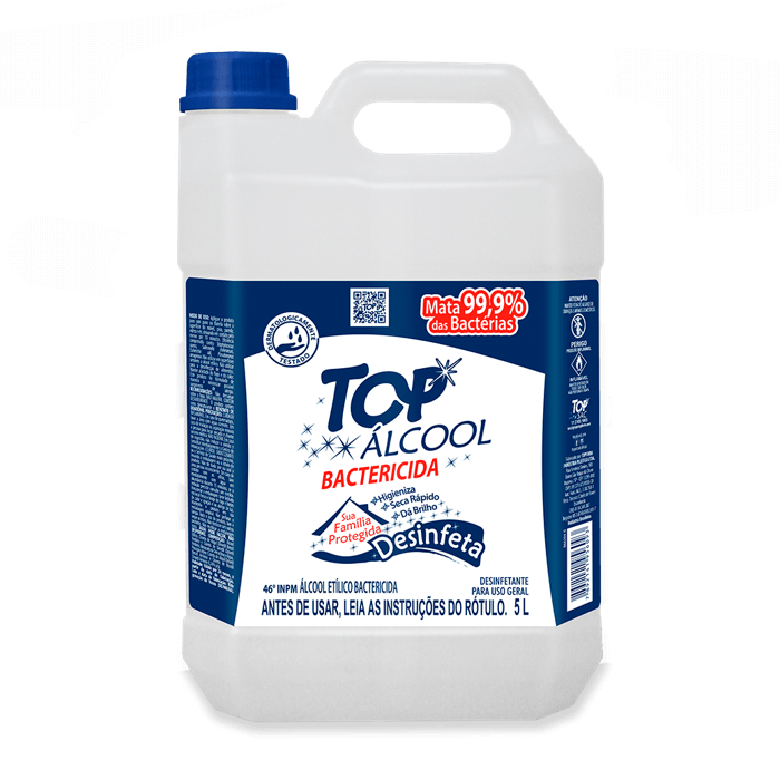 Álcool Bactericida Top 46° 5L