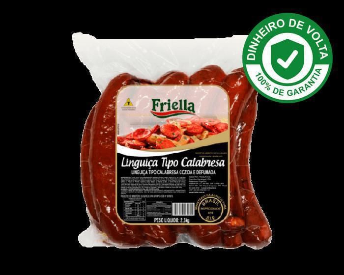 Linguica Calabresa Curva Defumada Friella 10 Kg