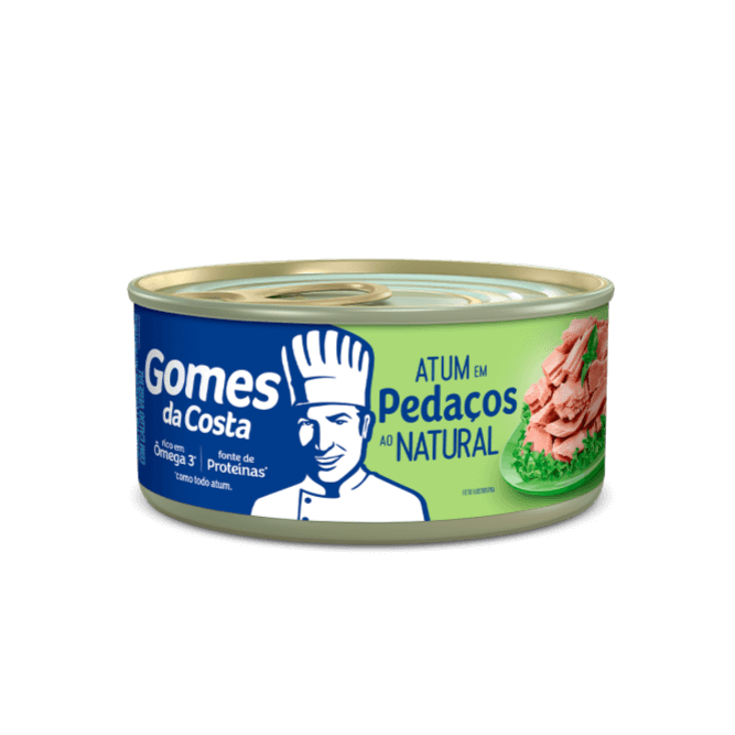 Atum em Pedaços ao Natural 170g - Gomes da Costa
