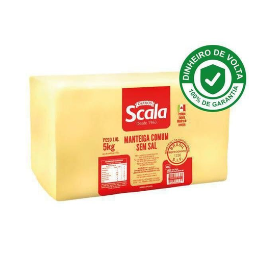 Manteiga Comum Sem Sal Rohden - Bloco 500g