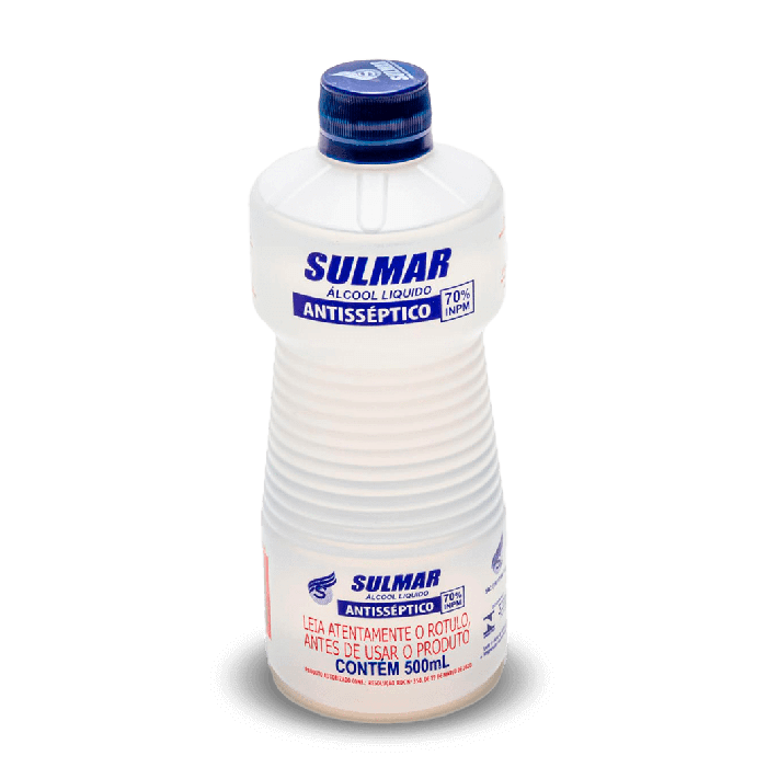 Álcool Bactericida Sulmar 70° 500ml