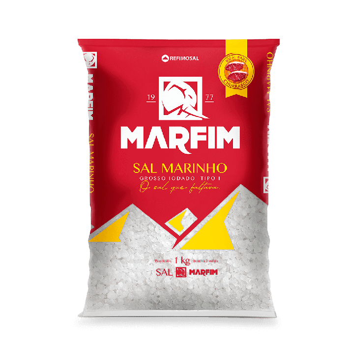 Sal Marinho Marfim Churrasco 1Kg