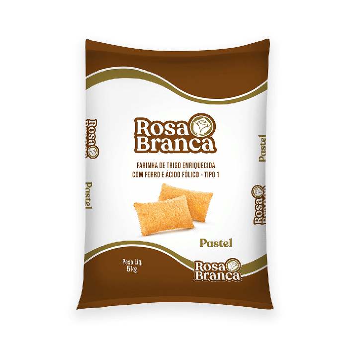Farinha de Trigo Para Pastel Rosa Branca 5kg