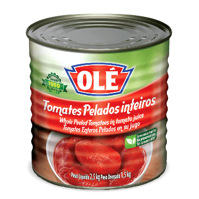 Tomates Pelados inteiros Olé 1,5kg