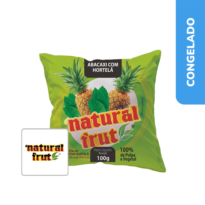 Polpa de Abacaxi com Hortelã 1Kg - Natural Frut