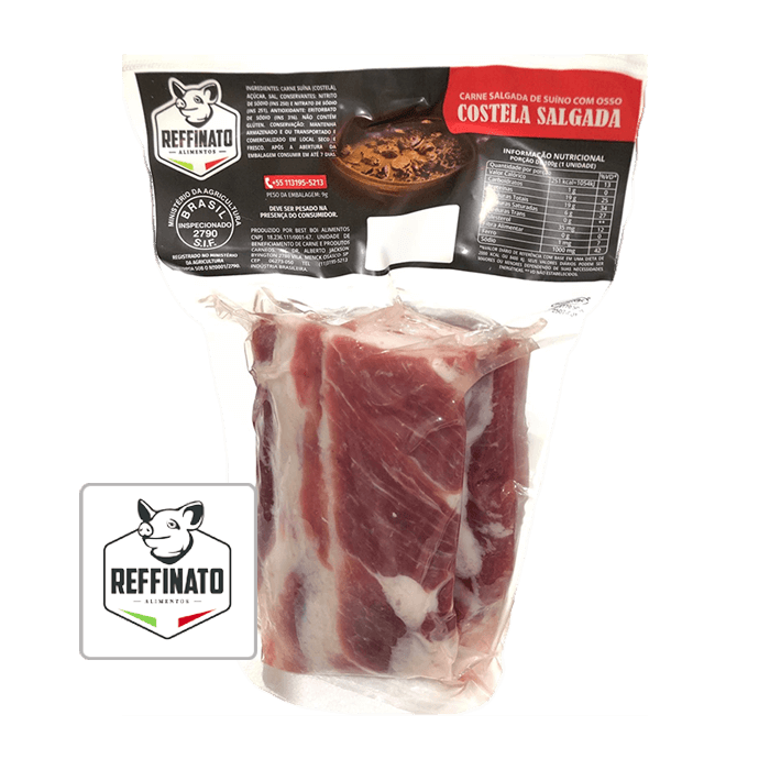 Costela Suína Salgada 2Kg - Reffinato