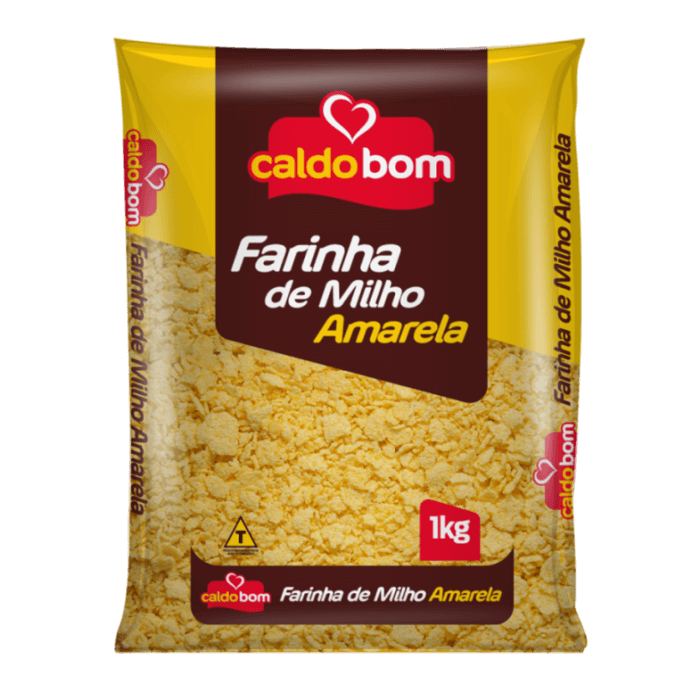 Farinha de Milho Amarela 1Kg - Caldo Bom