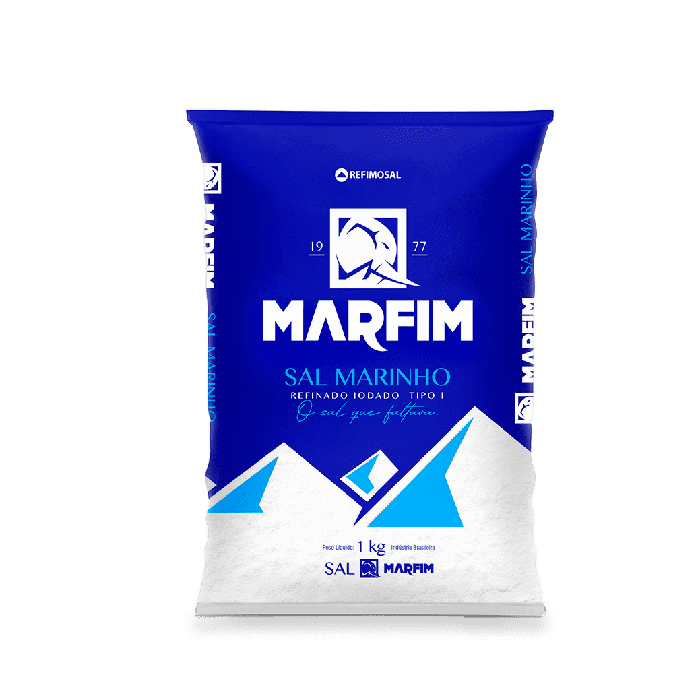 Sal Marinho Marfim Refinado 1Kg