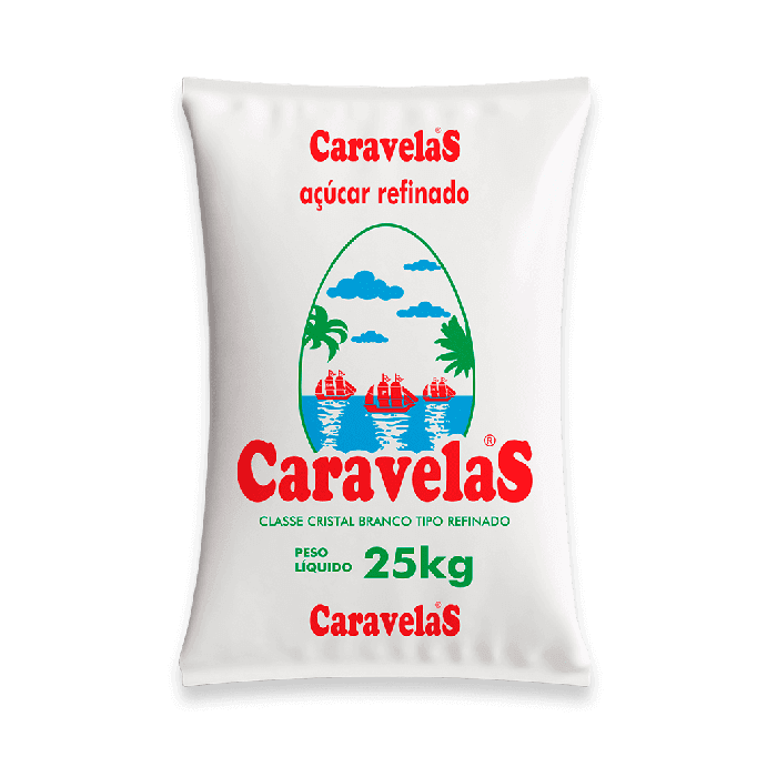 Açúcar Refinado Caravelas 25kg
