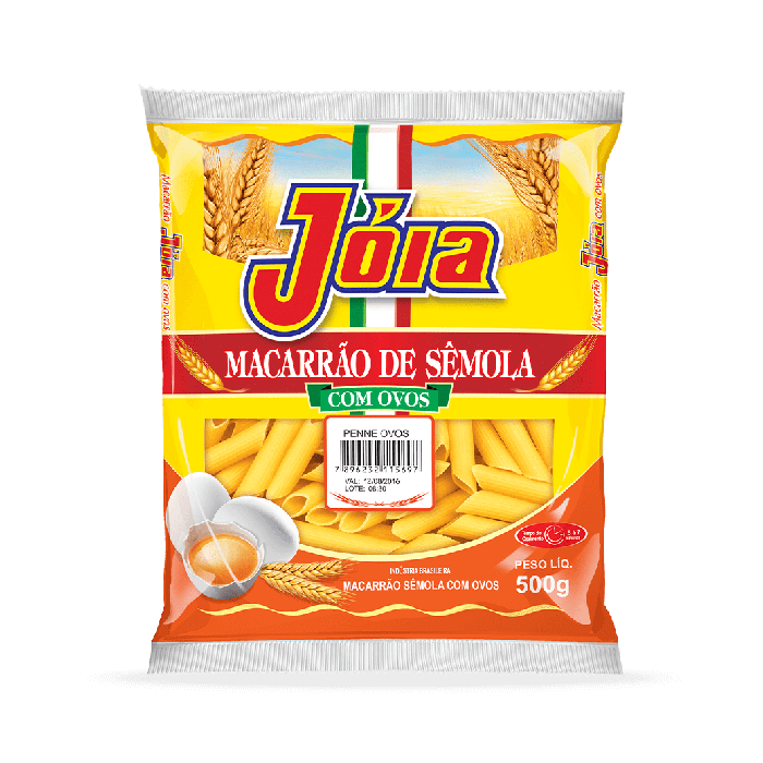 Macarrão com Ovos Penne 500g - Jóia