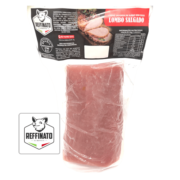 Lombo Suíno Salgado 1Kg - Reffinato