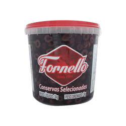Azeitona Preta Fatiada Fornello 2kg