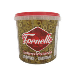 Azeitona Verde Fatiada Fornello Balde 2kg