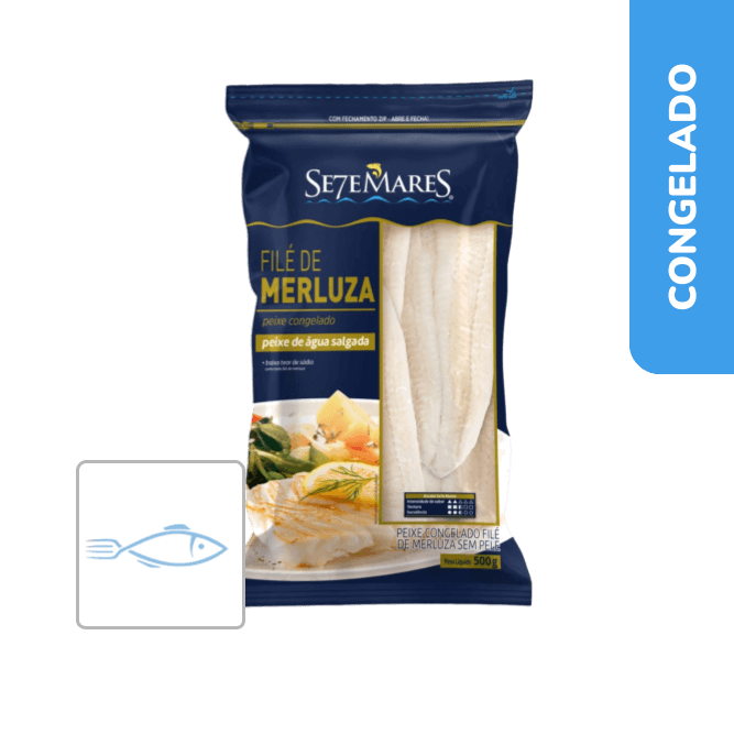 Filé de Merluza 500g - Se7e Mares